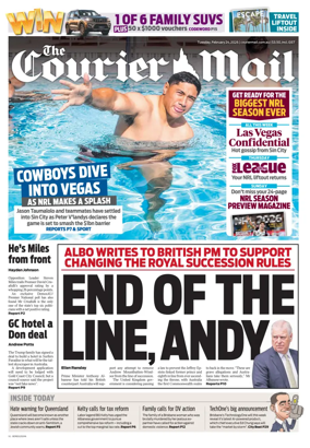 Cover of The Courier-Mail