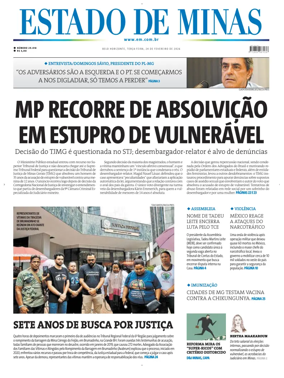 Cover of Estado de Minas (Brazil)