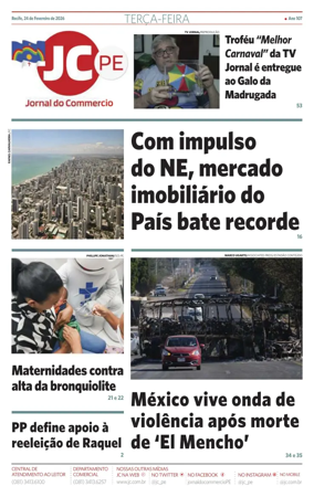 Cover of Jornal do Commercio