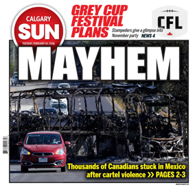 Cover of Calgary Sun