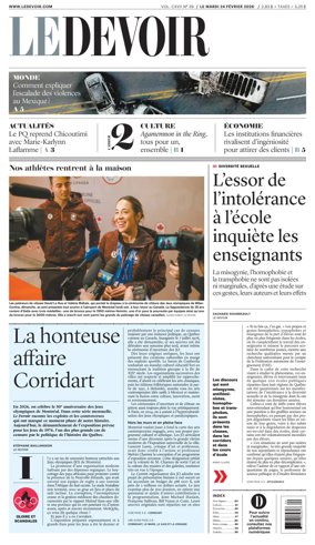 Cover of Le Devoir