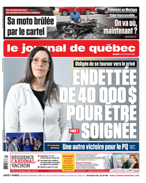Cover of Le Journal de Quebec