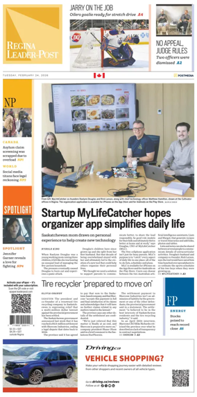 Cover of Regina Leader-Post