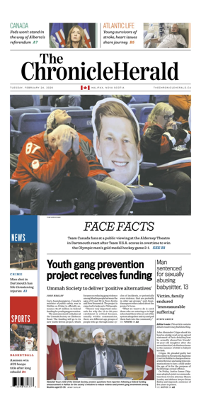 Cover of The Chronicle Herald (Provincial)