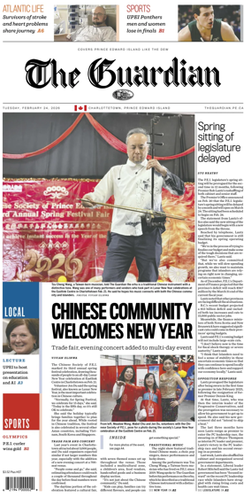 Cover of The Guardian (Charlottetown)