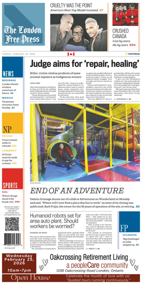 Cover of The London Free Press