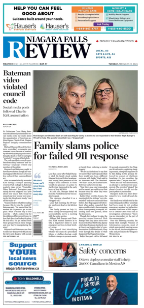 Cover of The Niagara Falls Review