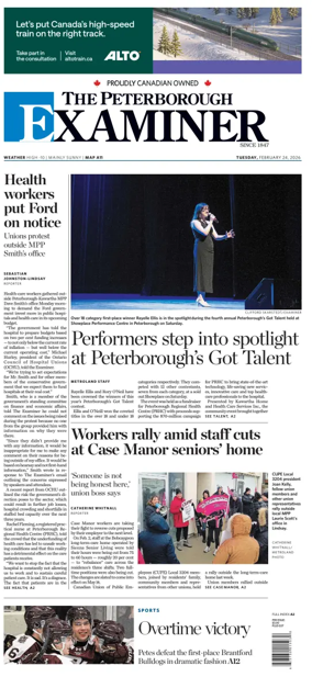 Cover of The Peterborough Examiner