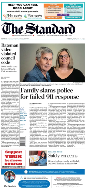 Cover of The Standard (St. Catharines)
