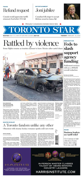 Cover of Toronto Star