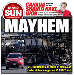 Cover of Toronto Sun