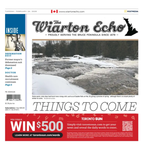 Cover of Wiarton Echo