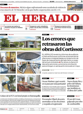 Cover of El Heraldo (Colombia)