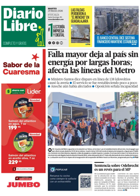 Cover of Diario Libre (Republica Dominicana)