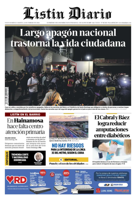 Cover of Listin Diario