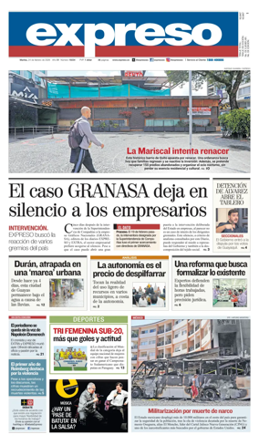 Cover of Diario Expreso