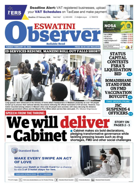 Cover of Eswatini Observer