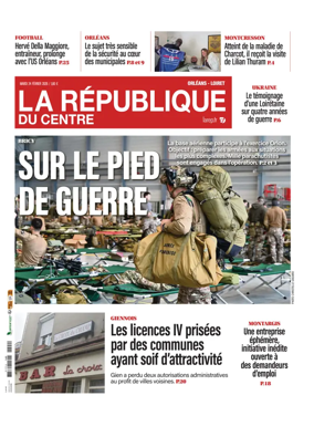 Cover of La Republique du Centre (Orleans - Loiret))