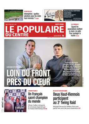 Cover of Le Populaire du Centre (Haute-Vienne)