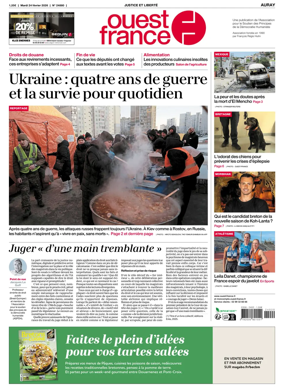 Cover of Ouest France (Auray)