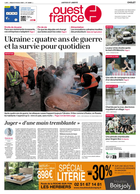 Cover of Ouest France (Cholet)