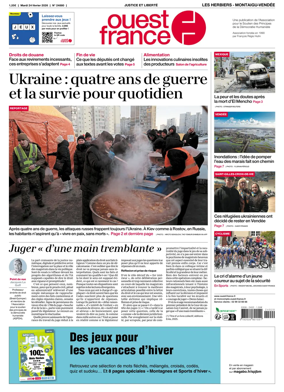 Cover of Ouest France (Les Herbiers / Montaigu)