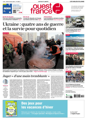 Cover of Ouest France (Les Sables-d'Olonne)