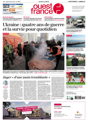 Cover of Ouest-France (Saint-Brieuc Lamballe)