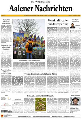 Cover of Aalener Nachrichten