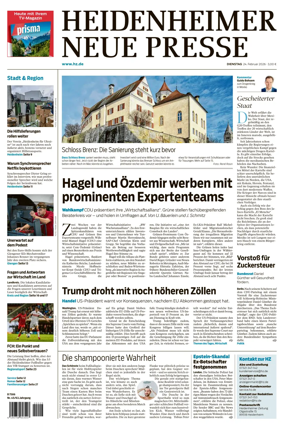 Cover of Heidenheimer Neue Presse