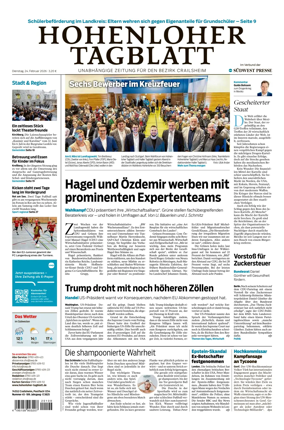 Cover of Hohenloher Tagblatt