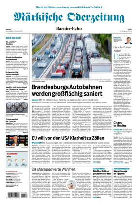 Cover of Markische Oderzeitung Bernau