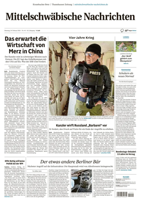 Cover of Mittelschwaebische Nachrichten