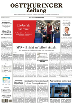 Cover of Ostthuringer Zeitung (Schleiz)