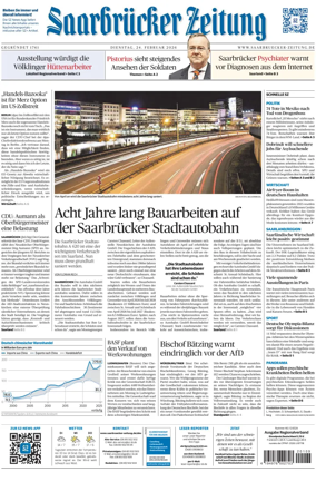 Cover of Saarbruecker Zeitung
