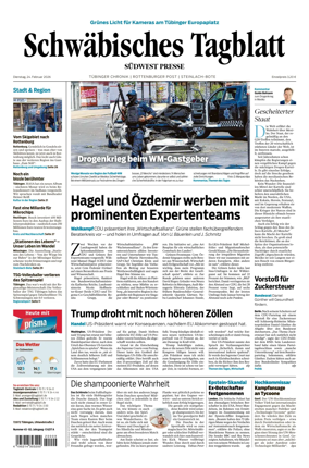 Cover of Schwabisches Tagblatt - Tubinger Chronik