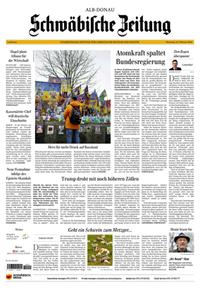 Cover of Schwabische Zeitung (Alb-Donau)