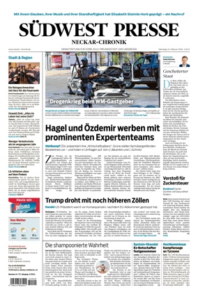 Cover of SUDWEST PRESSE - Neckar-Chronik