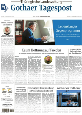 Cover of Thuringische Landeszeitung (Gotha)