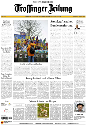 Cover of Trossinger Zeitung