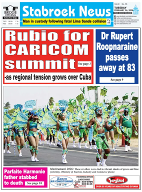Cover of Stabroek News