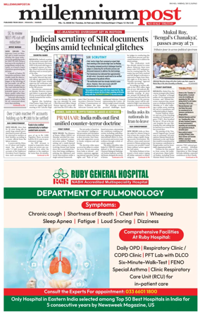 Cover of Millennium Post (Kolkata)