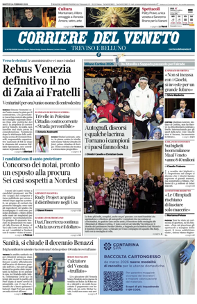 Cover of Corriere del Veneto (Treviso e Belluno)