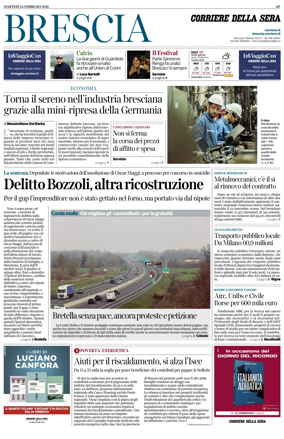 Cover of Corriere della Sera (Brescia)