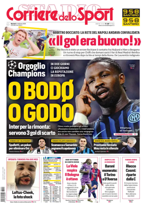Cover of Corriere dello Sport