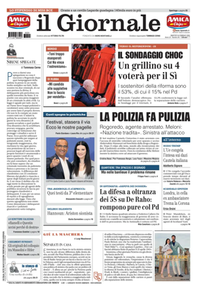 Cover of Il Giornale (Italy)