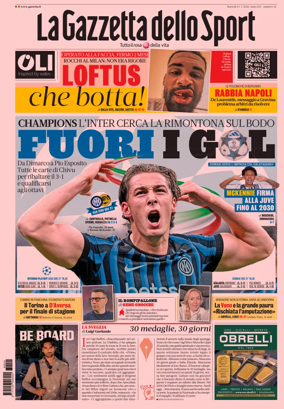 Cover of La Gazzetta dello Sport