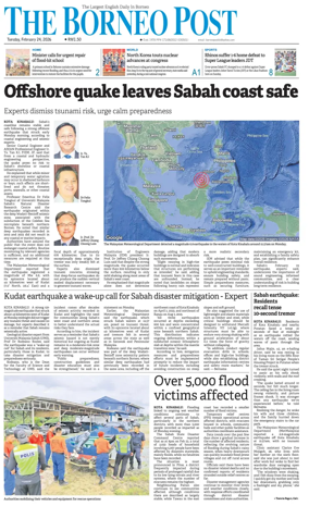 Cover of The Borneo Post (Sabah)