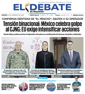 Cover of El Debate de Mazatlan