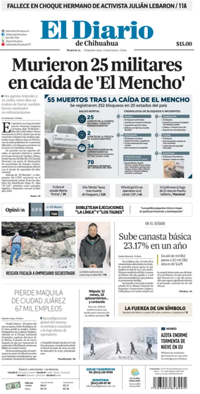 Cover of El Diario de Chihuahua